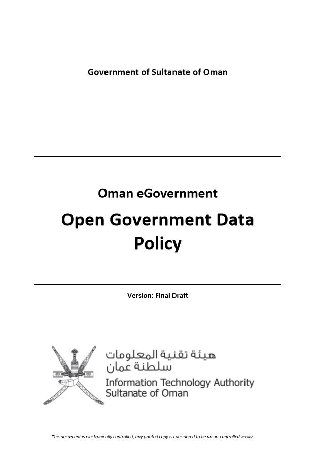 Open Government Data Policy